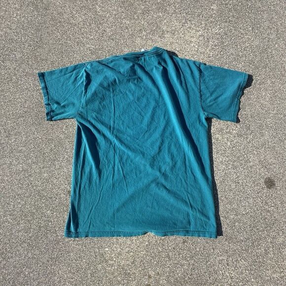 Logo Athletic Miami Dolphins T-Shirt Mens Medium Regular Teal Football NFL Y2K - Picture 6 of 6